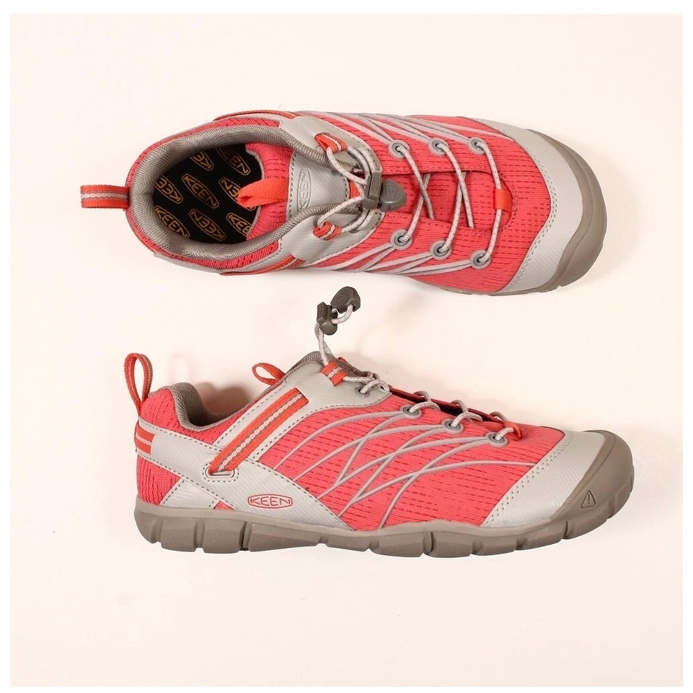 Keen Chandler CNX Kids Hiking Sneakers‎ Pink Grey Lightweight Outdoor Shoes
